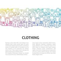Clothing Line Template vector