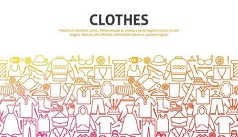 Clothes Outline Concept vector