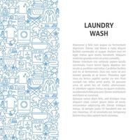 Laundry Wash Line Pattern Concept vector