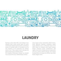 Laundry Line Template vector