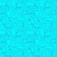 Laundry Line Seamless Pattern vector