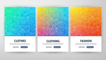 Clothing Flyer Concepts vector