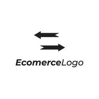 Ecomerce business logo template vector