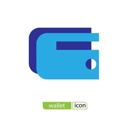 wallet icon or logo for app ui and web design