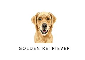 vector de perro golden retriever