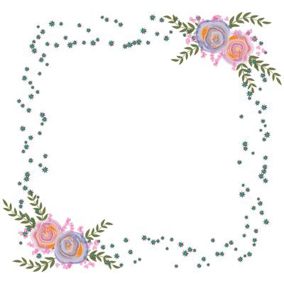 Floral Frame Collection. flowers circle frame arranged un a shape of the wreath perfect for wedding invitations and birthday cards