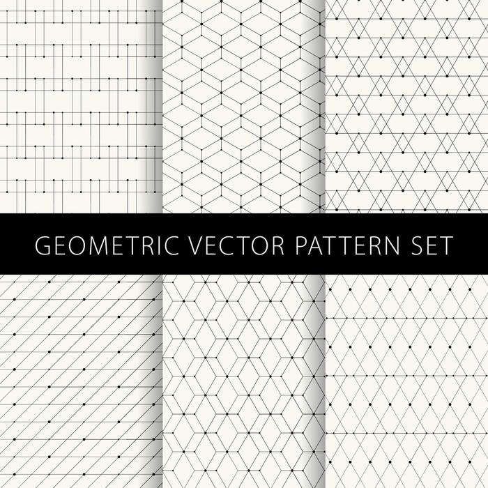 Geometric Pattern Set Vector Art, Icons, and Graphics for Free Download