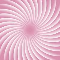 Soft pink and white rotating hypnosis spiral. Twirl abstract background. Optical illusion. Hypnotic psychedelic vector illustration. Concentric rays of light.