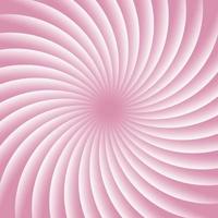 espiral de hipnosis giratoria de color rosa suave y blanco. giro de fondo abstracto. ilusión óptica. Ilustración de vector psicodélico hipnótico. rayos de luz concéntricos.