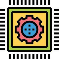 vector de icono de tecnología de hardware.