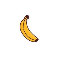 Banana Vector Single With White Background