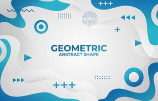 Background of Abstract Flat Geometric Blue vector