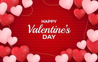 Realistic Background of Valentine Day vector