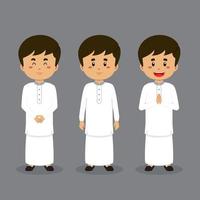 Sri Lanka Character with Various Expression vector