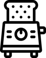 toaster ine icon illustration vector