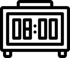 simple digital clock vector icon, editable, 48 pixel