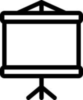 simple projector screen vector icon, editable, 48 pixel