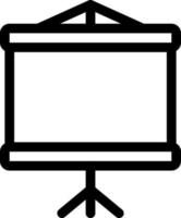 icono de vector de pantalla de proyector simple, editable, 48 píxeles