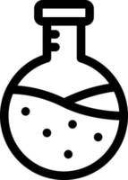 simple flask vector icon, editable, 48 pixel