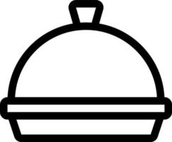 cloche line icon illustration vector