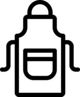 apron  line icon illustration vector