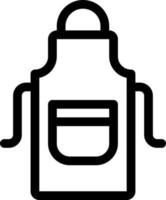 apron  line icon illustration vector