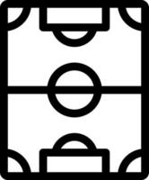 simple soccer field vector icon, editable, 48 pixel