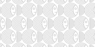 white ethnic background with fish texture vector
