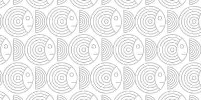 white ethnic background with fish texture vector