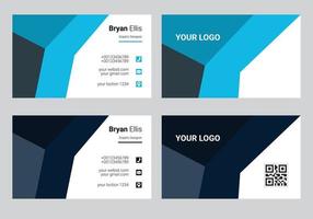 business card template design vector