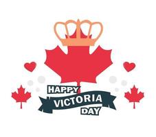 happy victoria day. Queen's birthday cake as a symbol of the royal kingdom vector