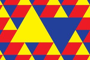 Primary colors background, blue, red, and yellow with geometric shape. Vector illustration.