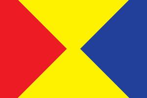 Primary colors background, blue, red, and yellow with geometric shape. Vector illustration.