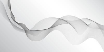 Abstract wave element on gray background. Vector illustration.