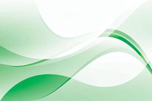 Abstract green and white color background with wavy shape. Vector illustration.