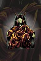 Demon king vector illustration