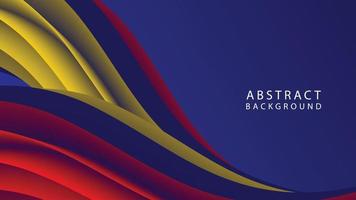 Abstract gradient colorful wavy background vector