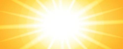 Abstract summer banner design with shiny sun lights vector