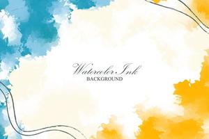 Abstract Watercolor Ink Background vector