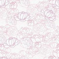 Peonies seamless pattern seamless background 05 vector