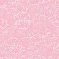 Peonies seamless pattern seamless background 06 vector