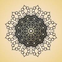 Vector round abstract circle. Luxury Mandala style.