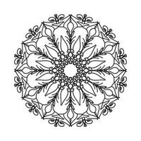 Hand drawn mandala. decoration in ethnic oriental  doodle ornament vector