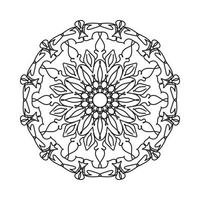 Hand drawn mandala. decoration in ethnic oriental  doodle ornament vector