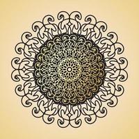 Vector round abstract circle. Luxury Mandala style.