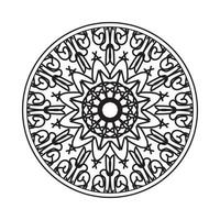 Circular pattern mandala art decoration elements vector