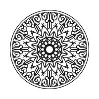 Circular pattern mandala art decoration elements vector