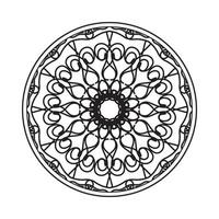Circular pattern mandala art decoration elements vector