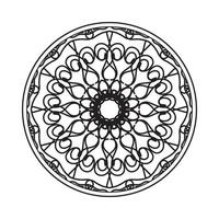 patrón circular mandala elementos de decoración de arte vector