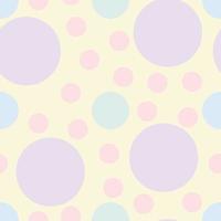 Polkadot Colorful Pastel Seamless Pattern vector